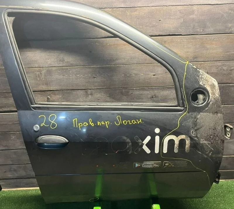 Дверь передняя правая renault logan 1