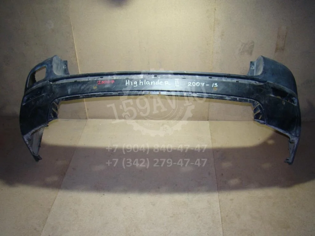 Бампер задний Toyota Highlander 2 XU40