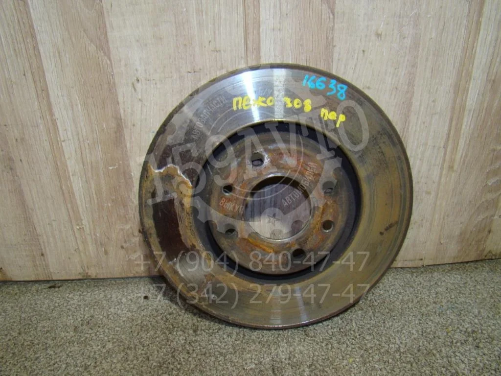 Диск тормозной передний вентилируемый Peugeot 308 2008 T7