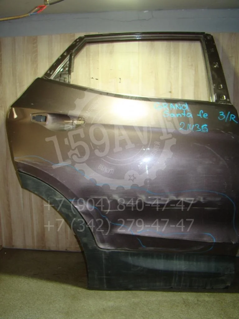 Дверь задняя правая Hyundai Santa Fe 3 DM