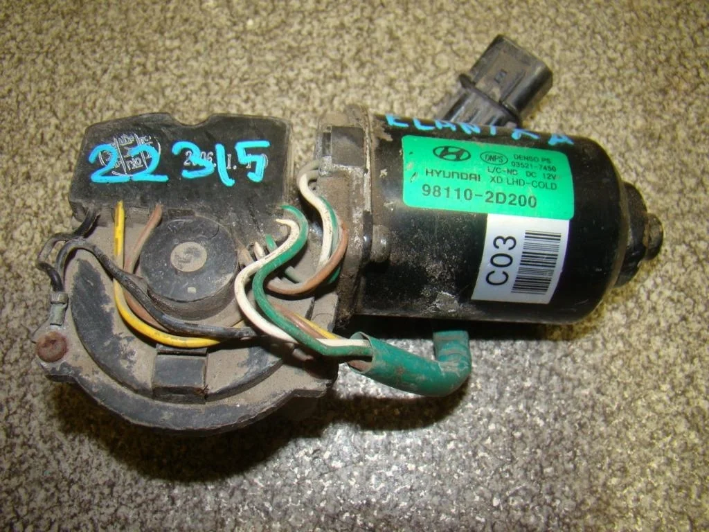 Моторчик дворников передний Hyundai Elantra XD