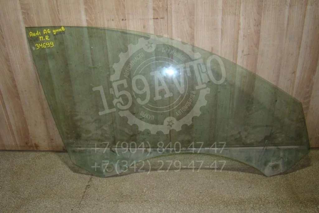 Стекло двери передней правой Audi A6 C6