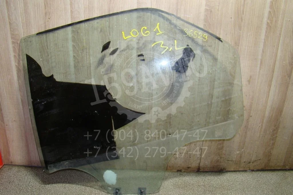 Стекло двери задней левой Renault Logan 1 L90