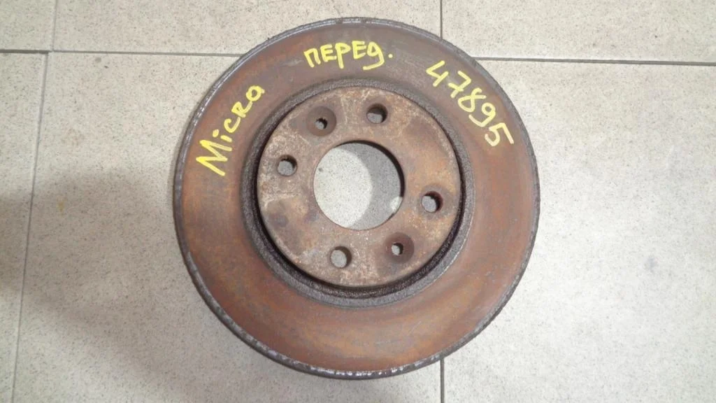 Диск тормозной передний вентилируемый Nissan Micra 2007 K12