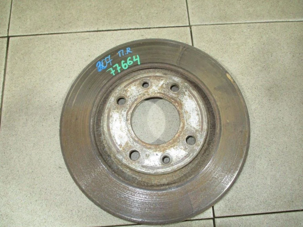 Диск тормозной передний вентилируемый Peugeot 207 2008