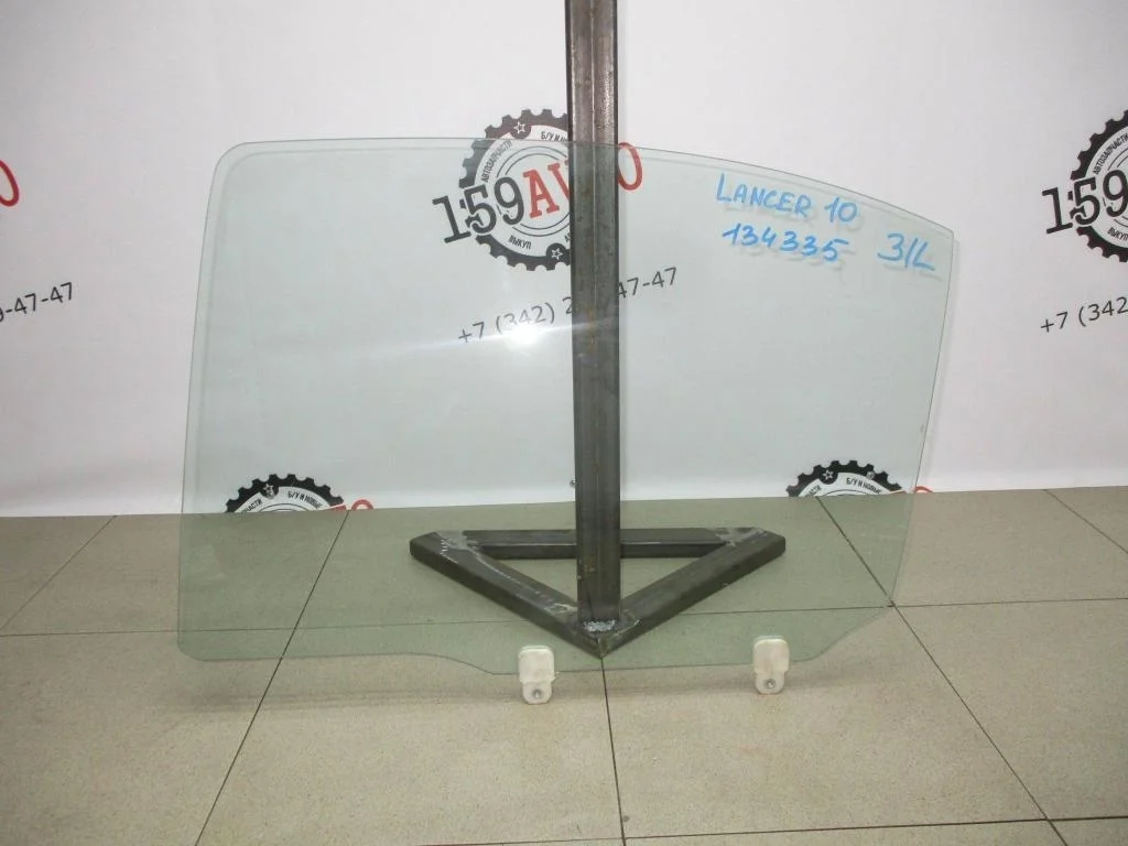 Стекло двери задней левой Mitsubishi Lancer 10 CY