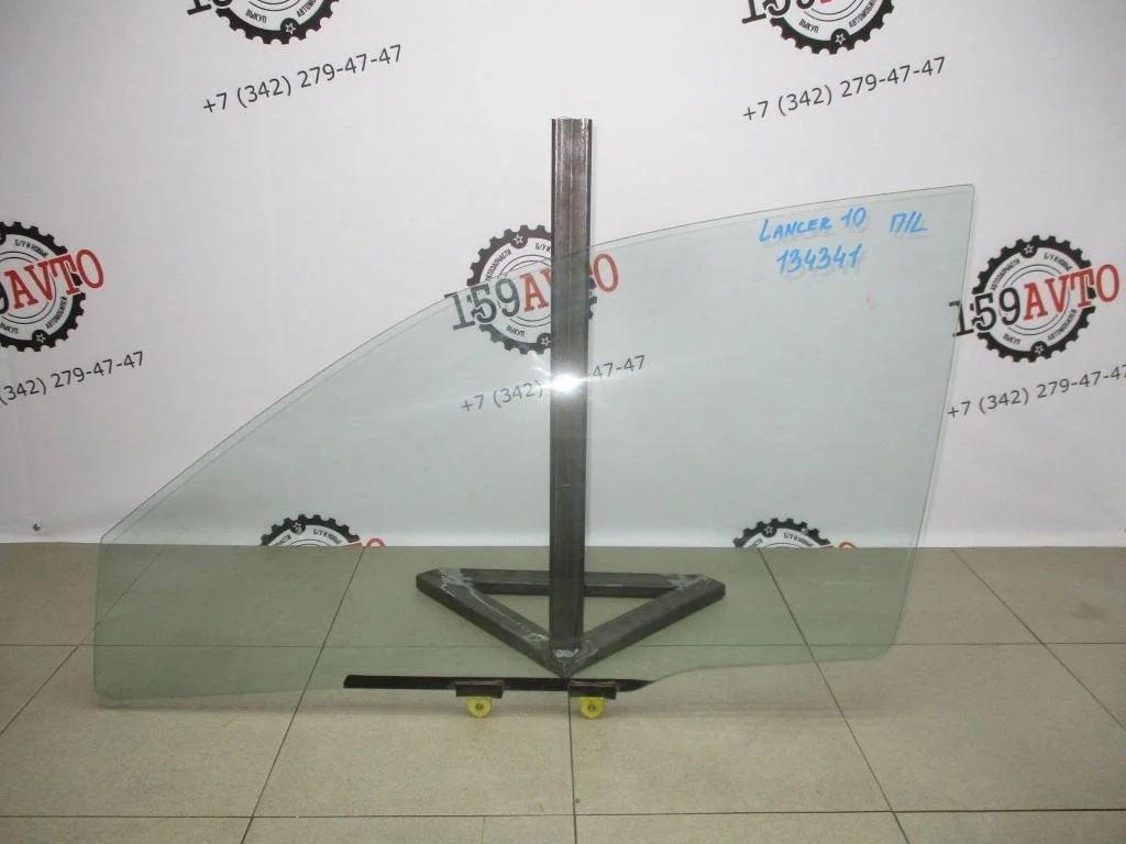 Стекло двери передней левой Mitsubishi Lancer 10 CY