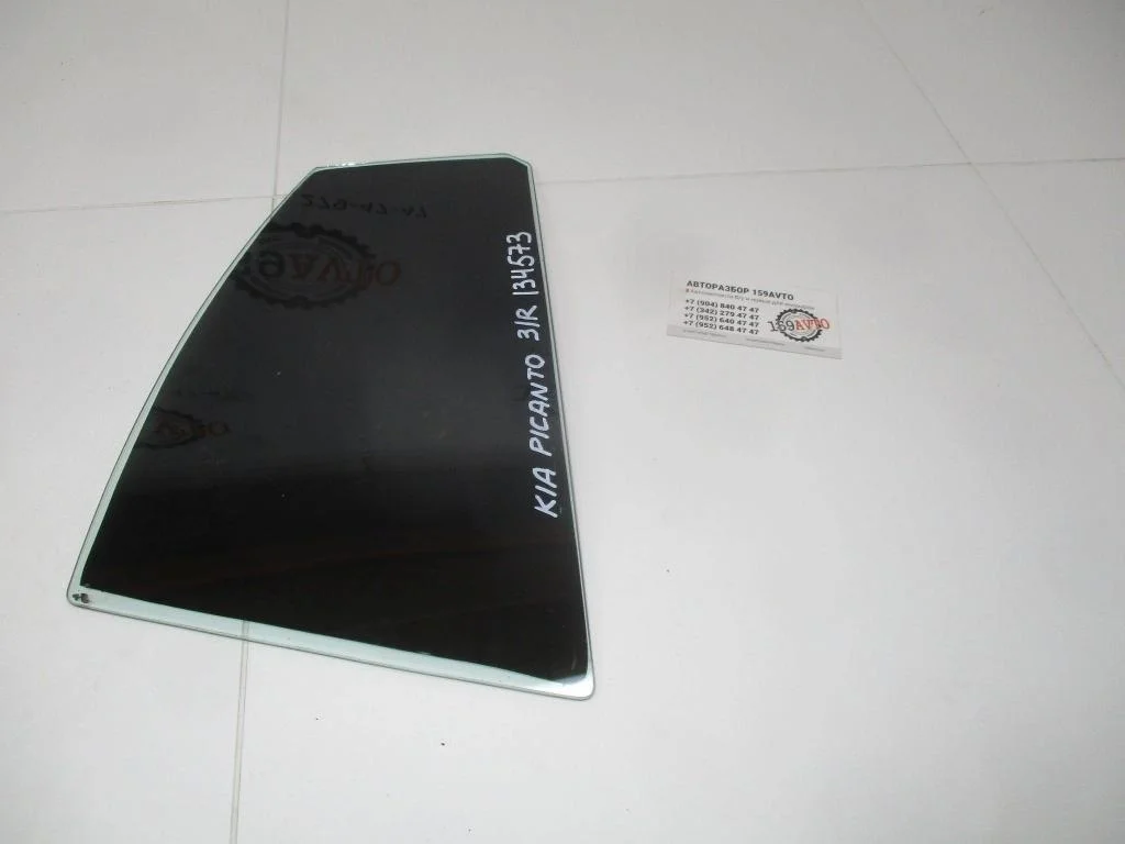 Стекло двери задней правой форточка Kia Picanto 1 SA