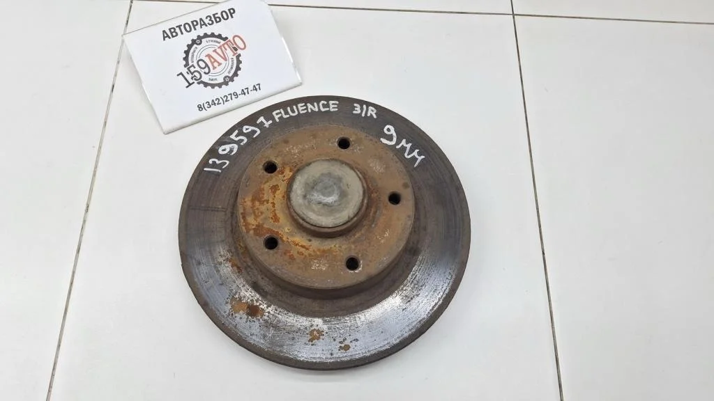 Диск тормозной задний Renault Fluence 2010