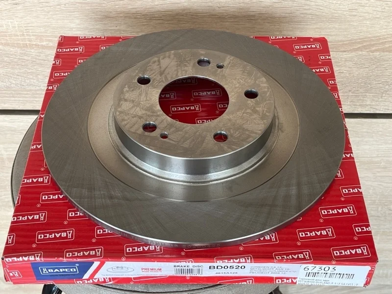 Тормозной диск MITSUBISHI OUTLANDER 3 2012 2013 2014 2015 2016 2017 2018 2019 2020 2021 2022 BD0520 GF GA 4B11, задний