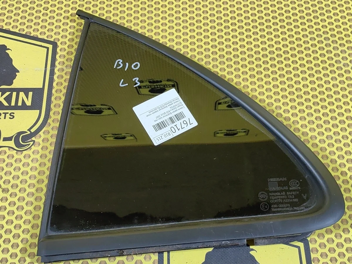 Стекло форточка Nissan Almera Classic 2007 8225395F0A B10 QG16, заднее левое