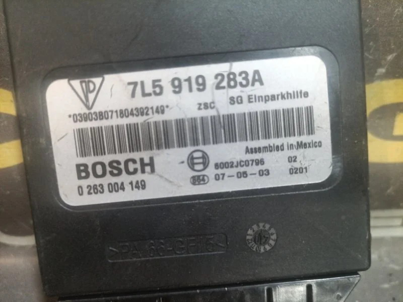 Блок управления парктроником Porsche Cayenne 2008 7L5919283A 957 M55.01