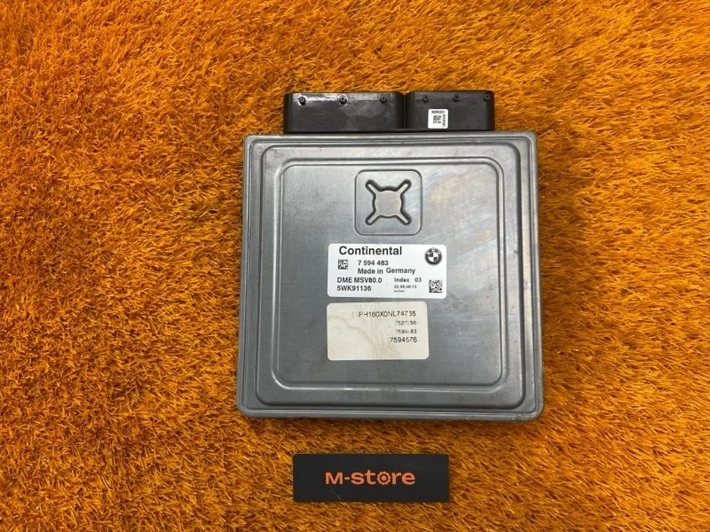 Блок управления двс Bmw 3-Series 2008 7594483 E90 N52B25A