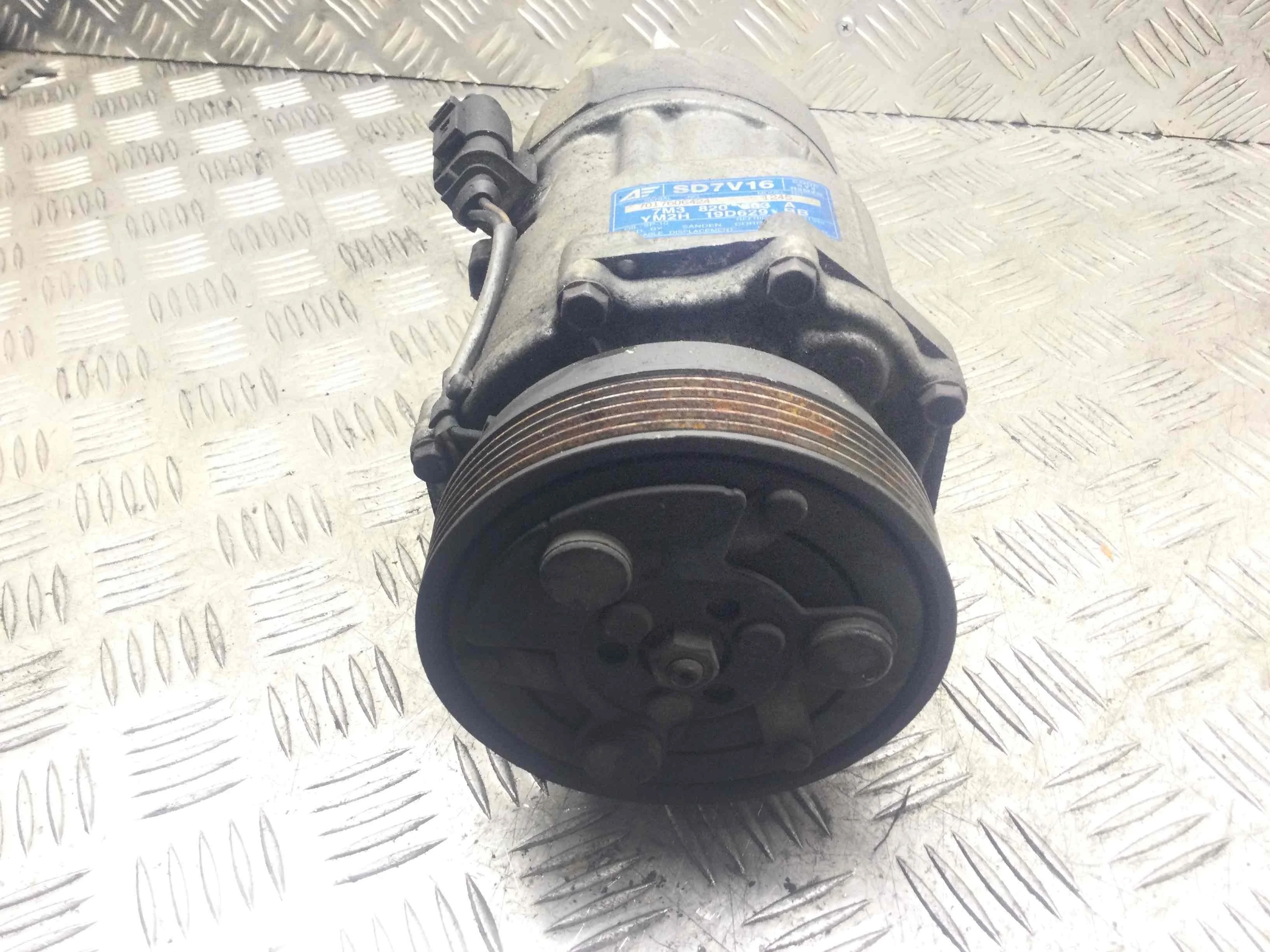 Компрессор кондиционера Volkswagen Sharan 1 поколение [2-й рестайлинг] (2003-2010) дизель 1.9 TDI Механика Минивэн