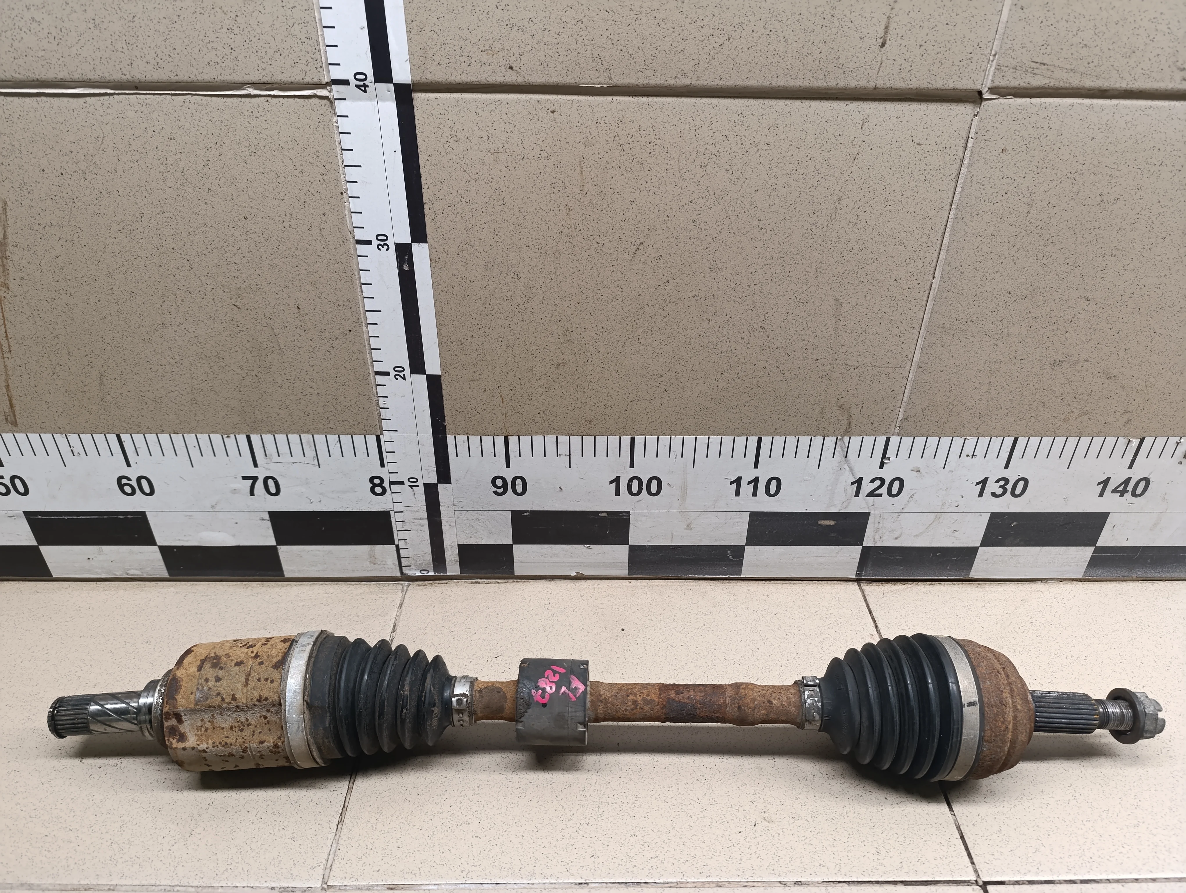 Полуось передняя левая Duster 2012>