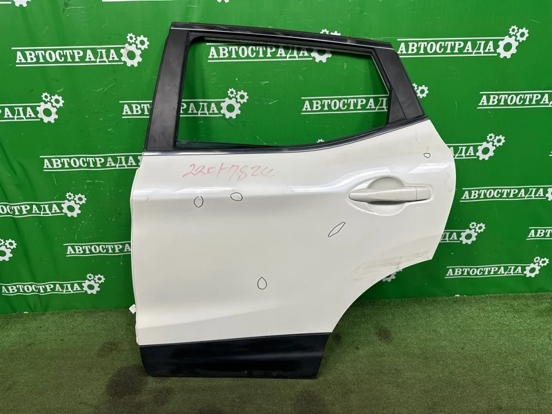 Дверь Nissan Qashqai 2013-2021 H2101BM9MB J11, задняя левая