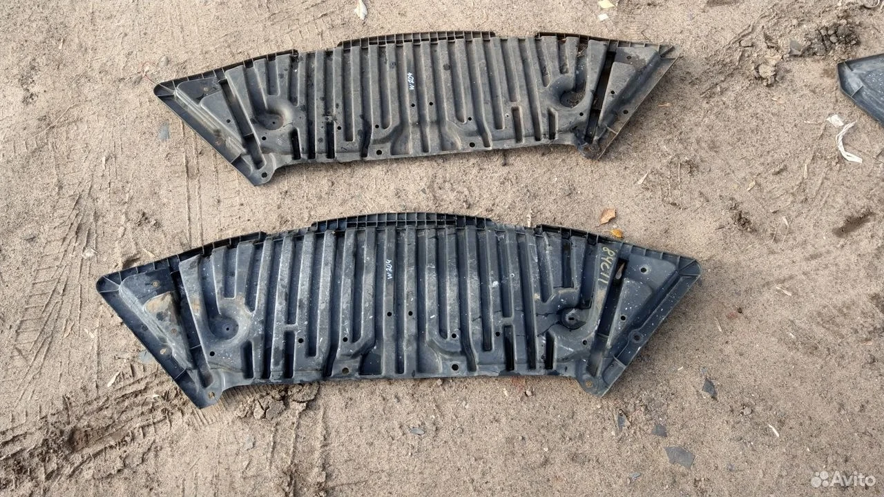 Защита двигателя под бампер на mercedes w204