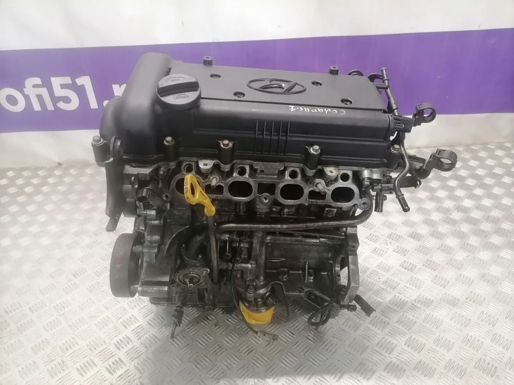 Двигатель Hyndai kia G4FA  1.4 (дефект поддона)