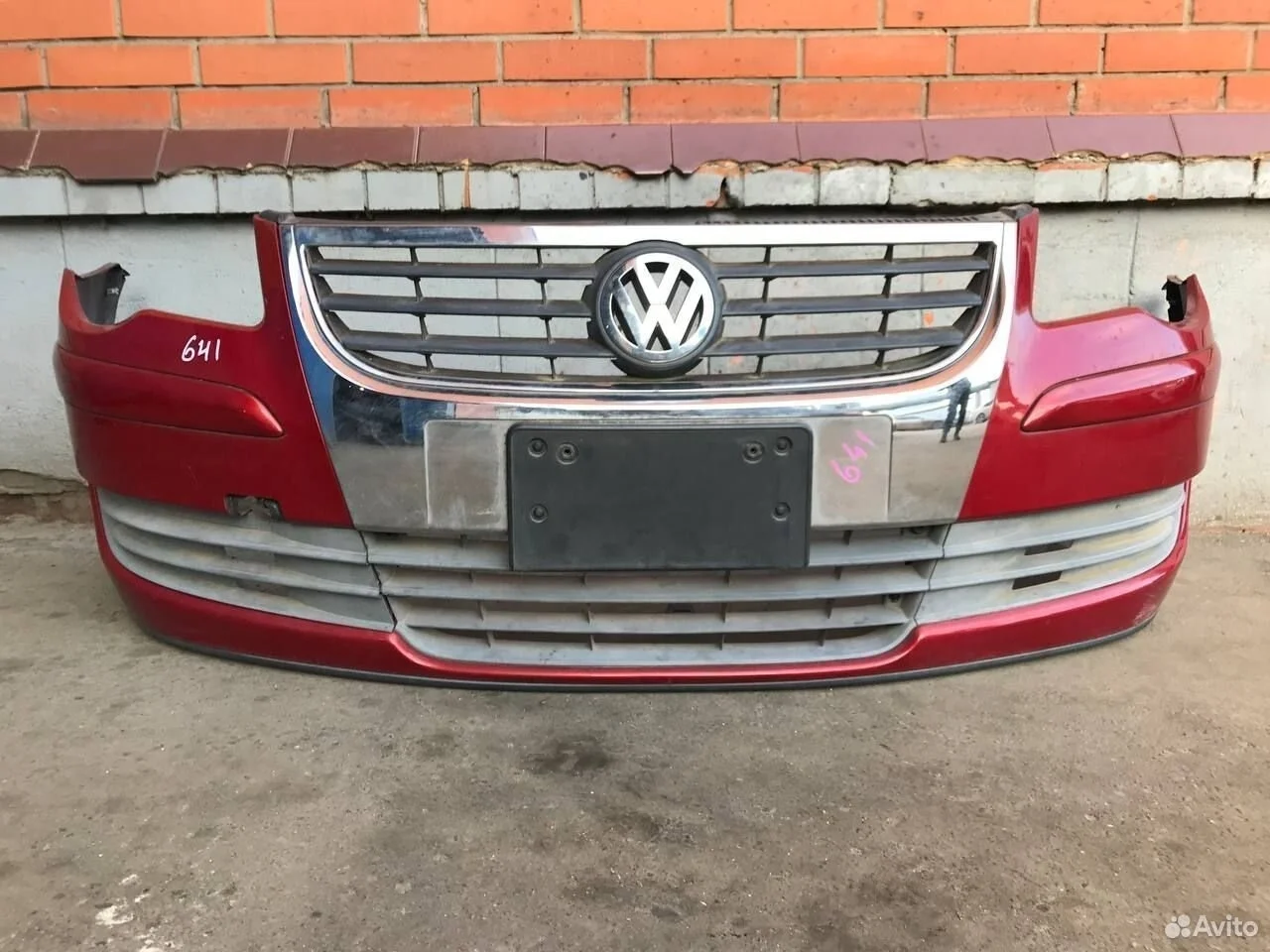 Передний бампер volkswagen touran 1t2 2006-2010