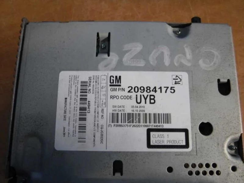 Магнитола Chevrolet Cruze