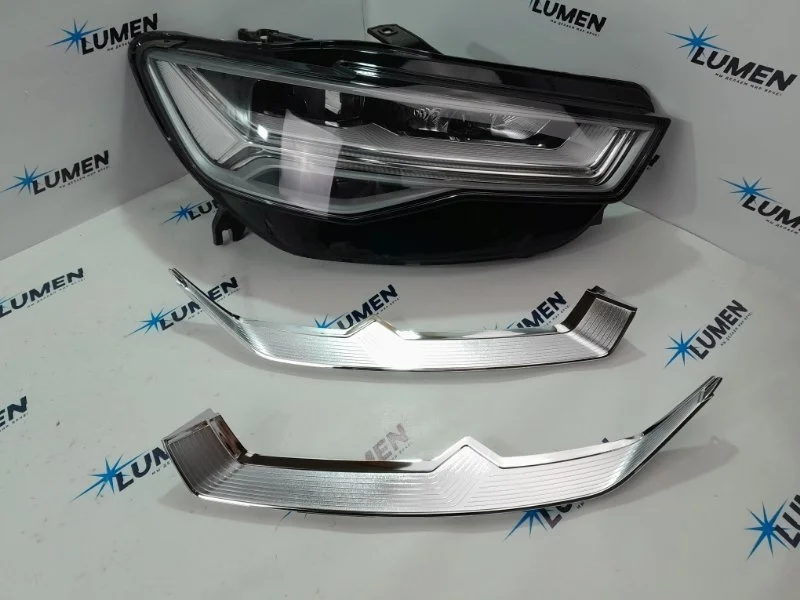 Нижняя планка маски фары Audi A6 2014-2018 4G0941774H C7, передняя левая