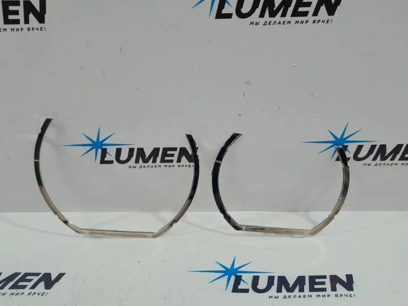 Хромированное полукольцо фары большое Bmw X5/X6 2013-2019 63117381137 F15/F16, переднее левое