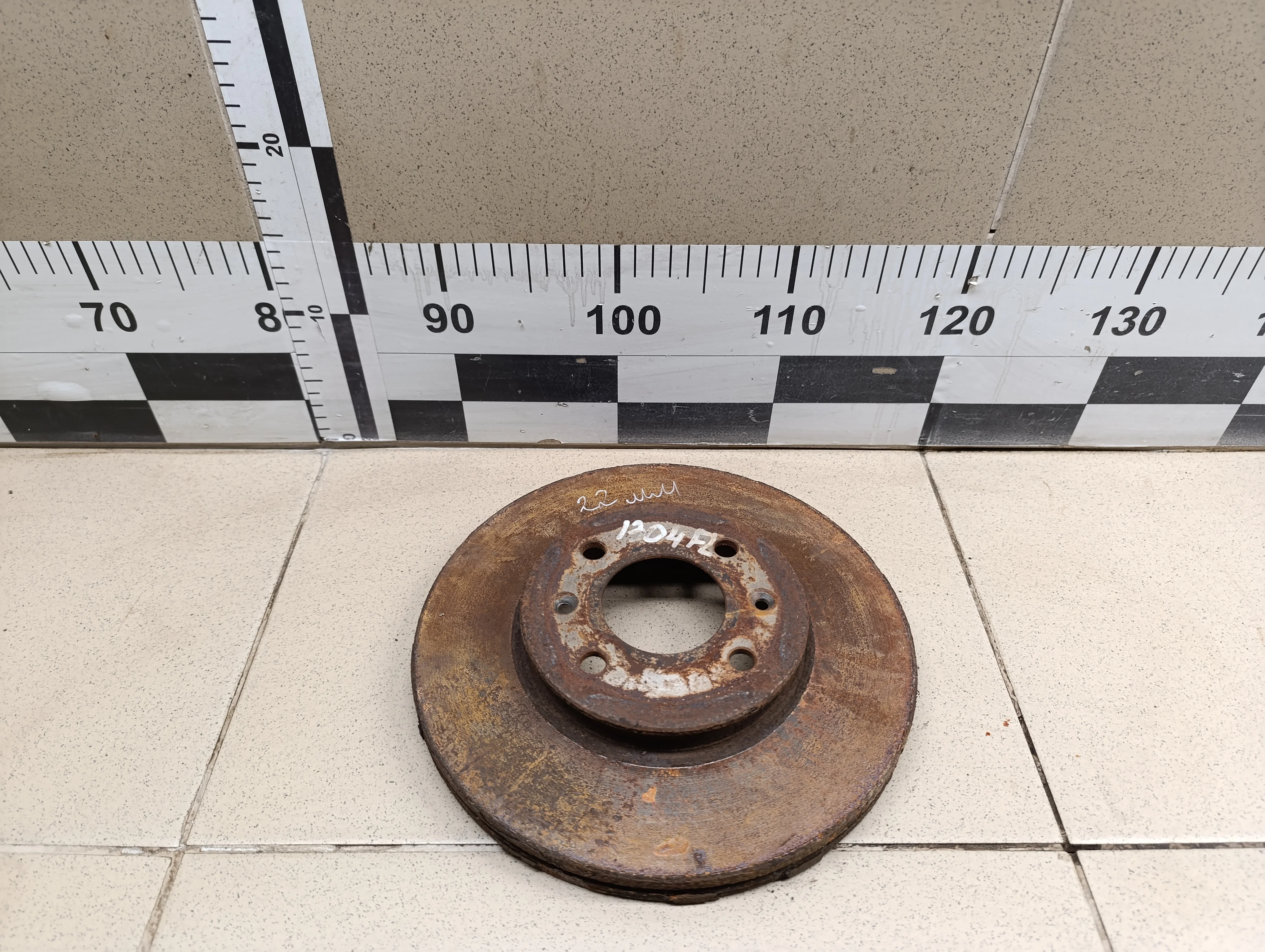 Диск тормозной передний вентилируемый Solaris 2010-2017