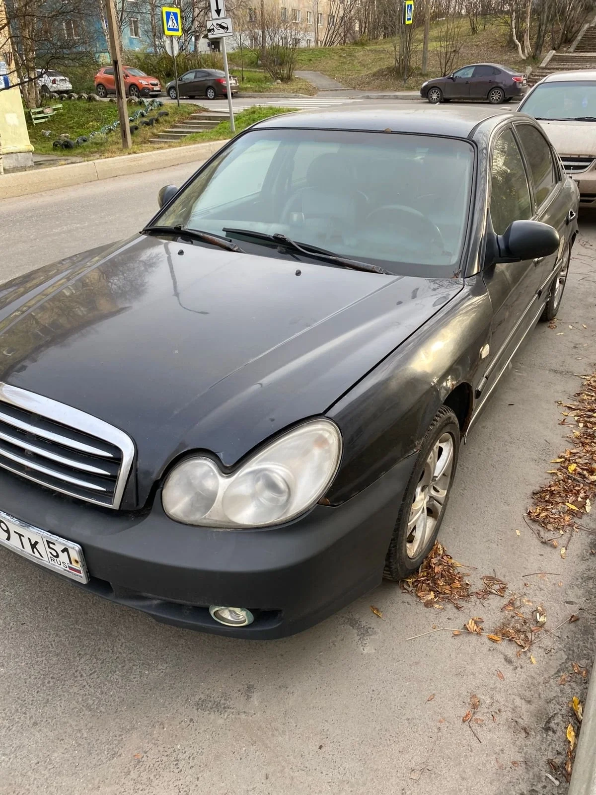 Стекло двери переднее левое Hyundai Sonata EF RU 2002-2013