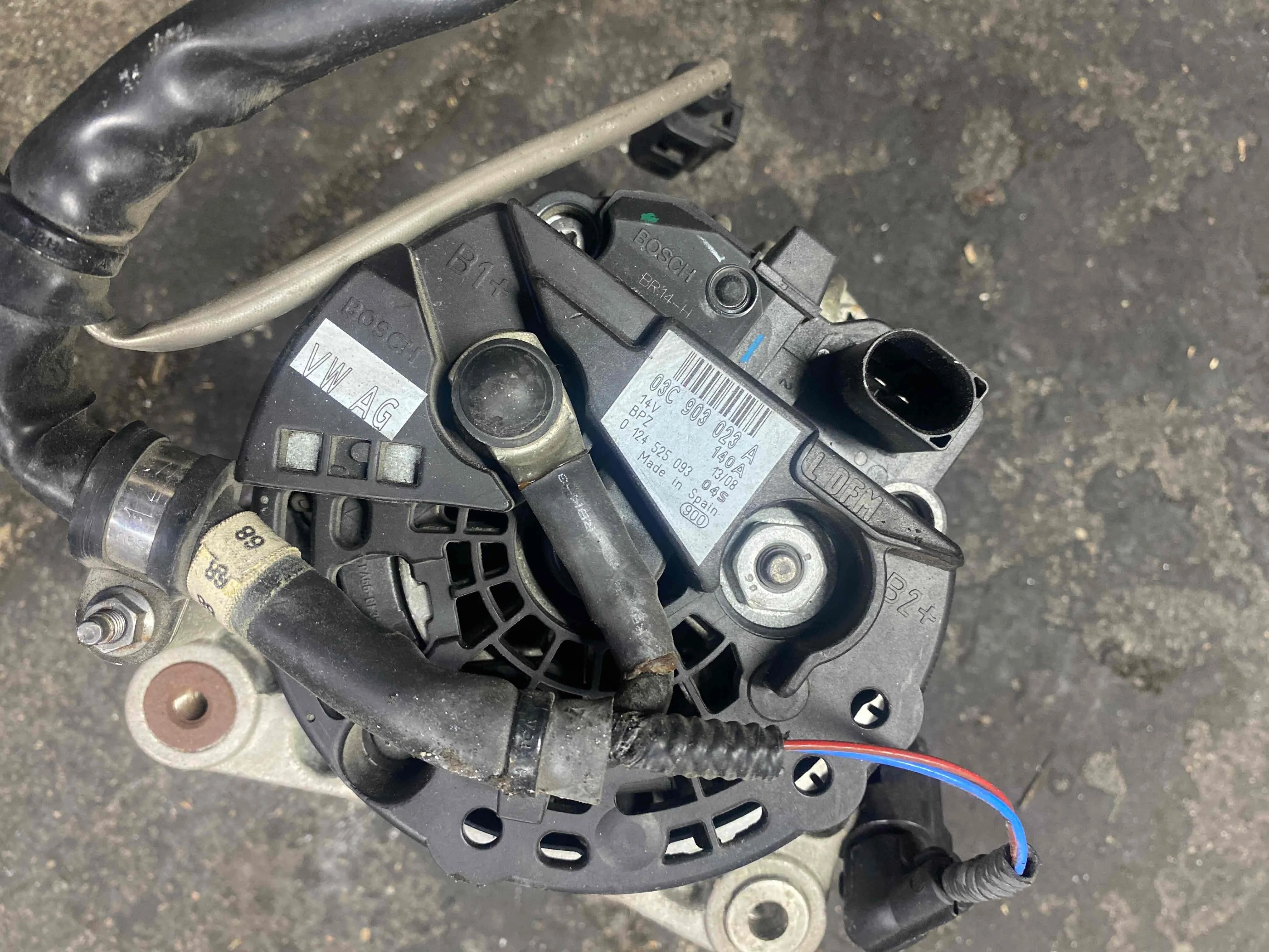 Генератор Volkswagen Mk6 (2008—2012) 03C903023A; 03C903023AX; 06F903023F; 06F903023FX; 06B903016AB; 06B903019EX BMY