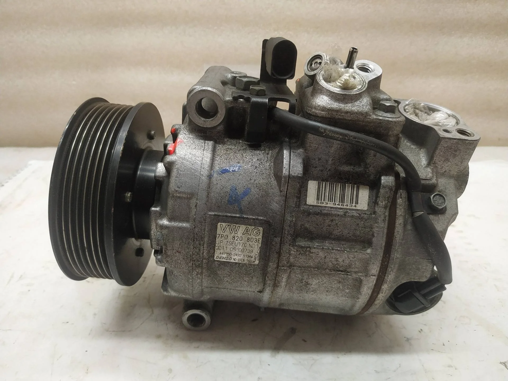 компрессор кондиционера Volkswagen Touareg 7P6 2012