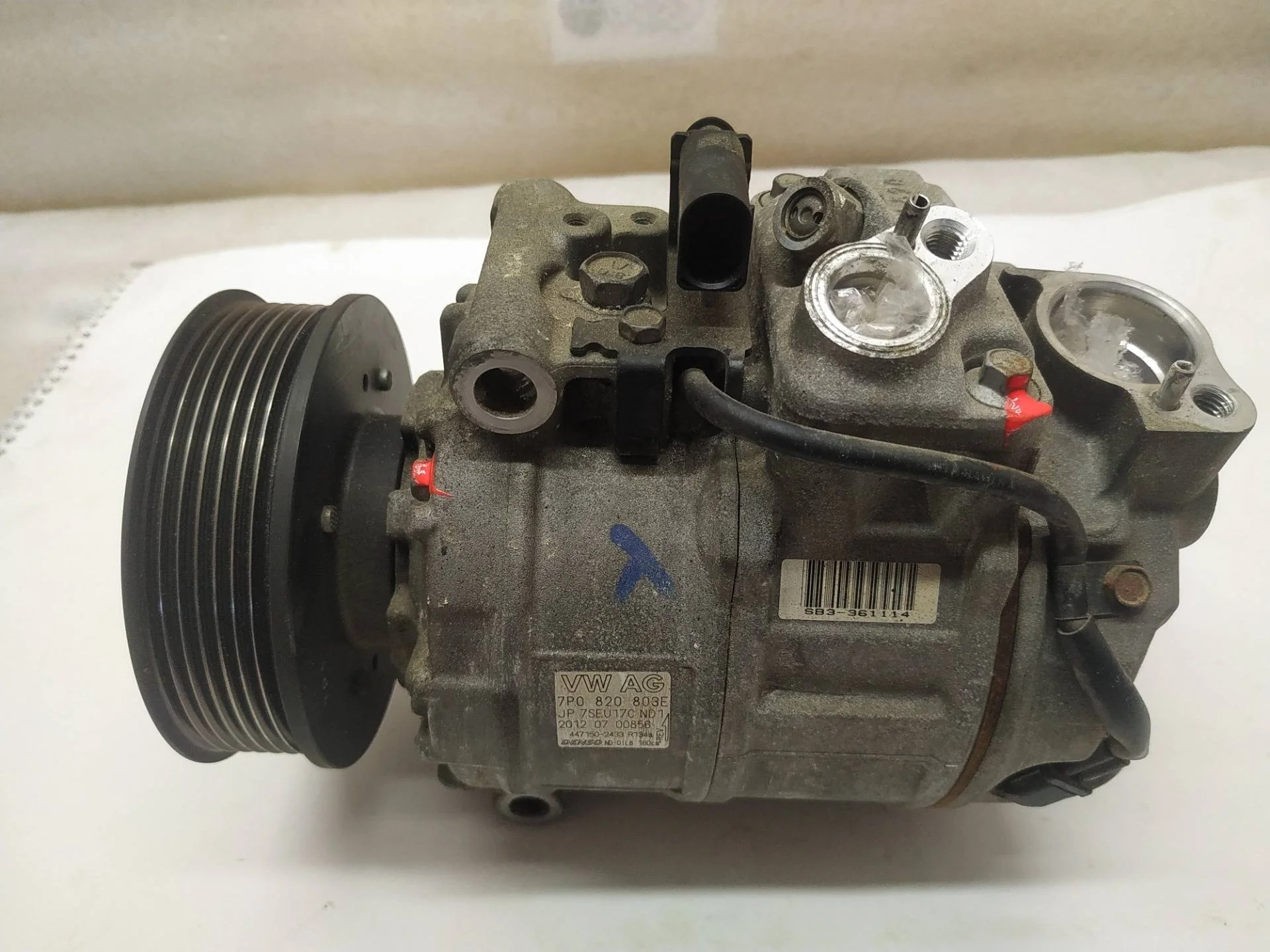 компрессор кондиционера Volkswagen Touareg 2 7P6 2013