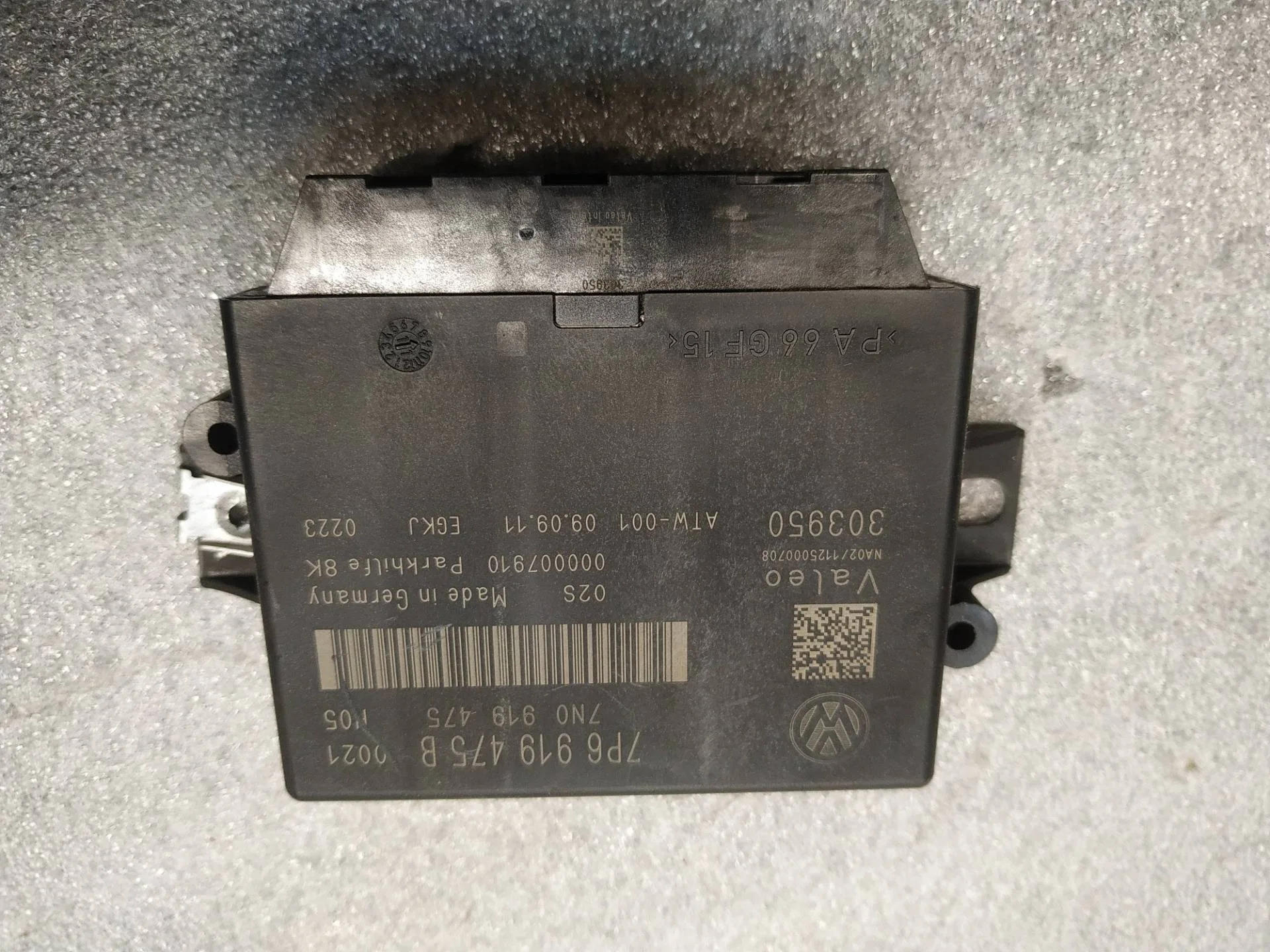 Блок контроля парковки Volkswagen Touareg 7P6 2012