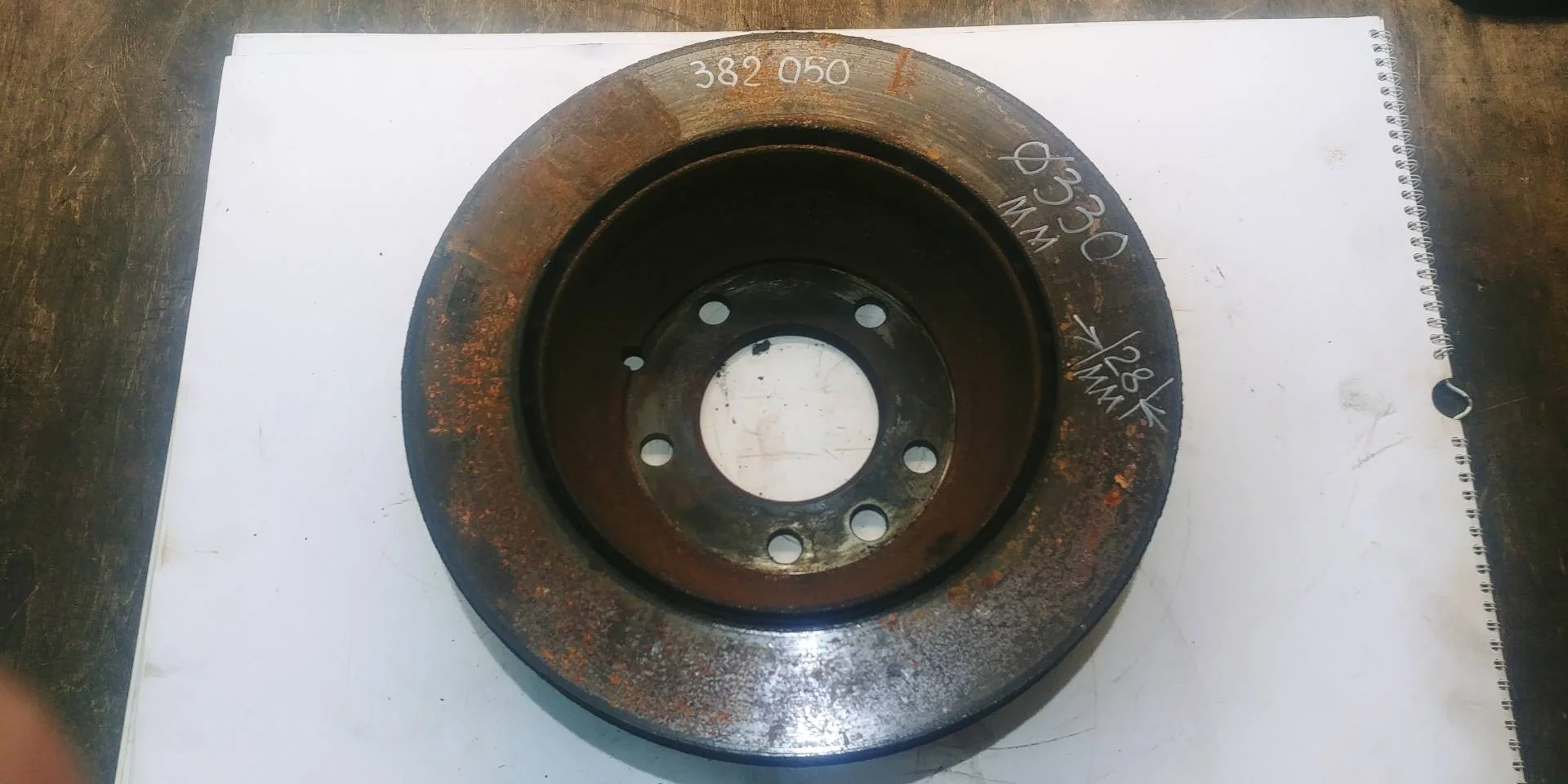 диск тормозной задний Volkswagen Touareg 2  2013