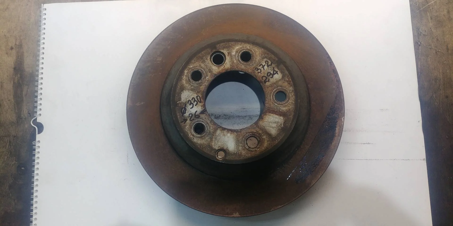 диск тормозной задний Volkswagen Touareg 2  2013