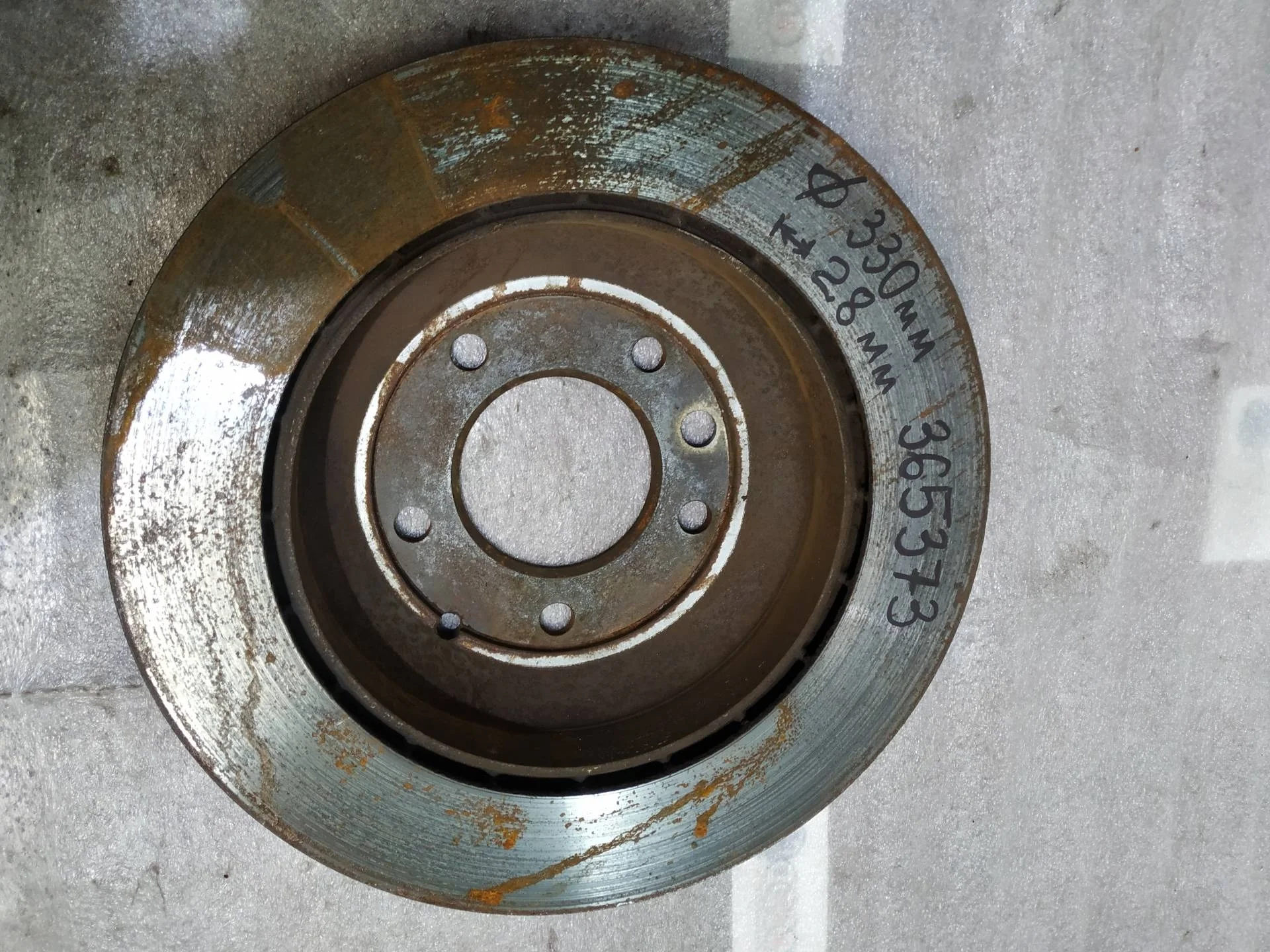 диск тормозной задний Volkswagen Touareg 2  2013