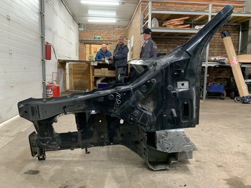 Лонжерон Bmw X5 2012 E70 N55B30A, передний левый