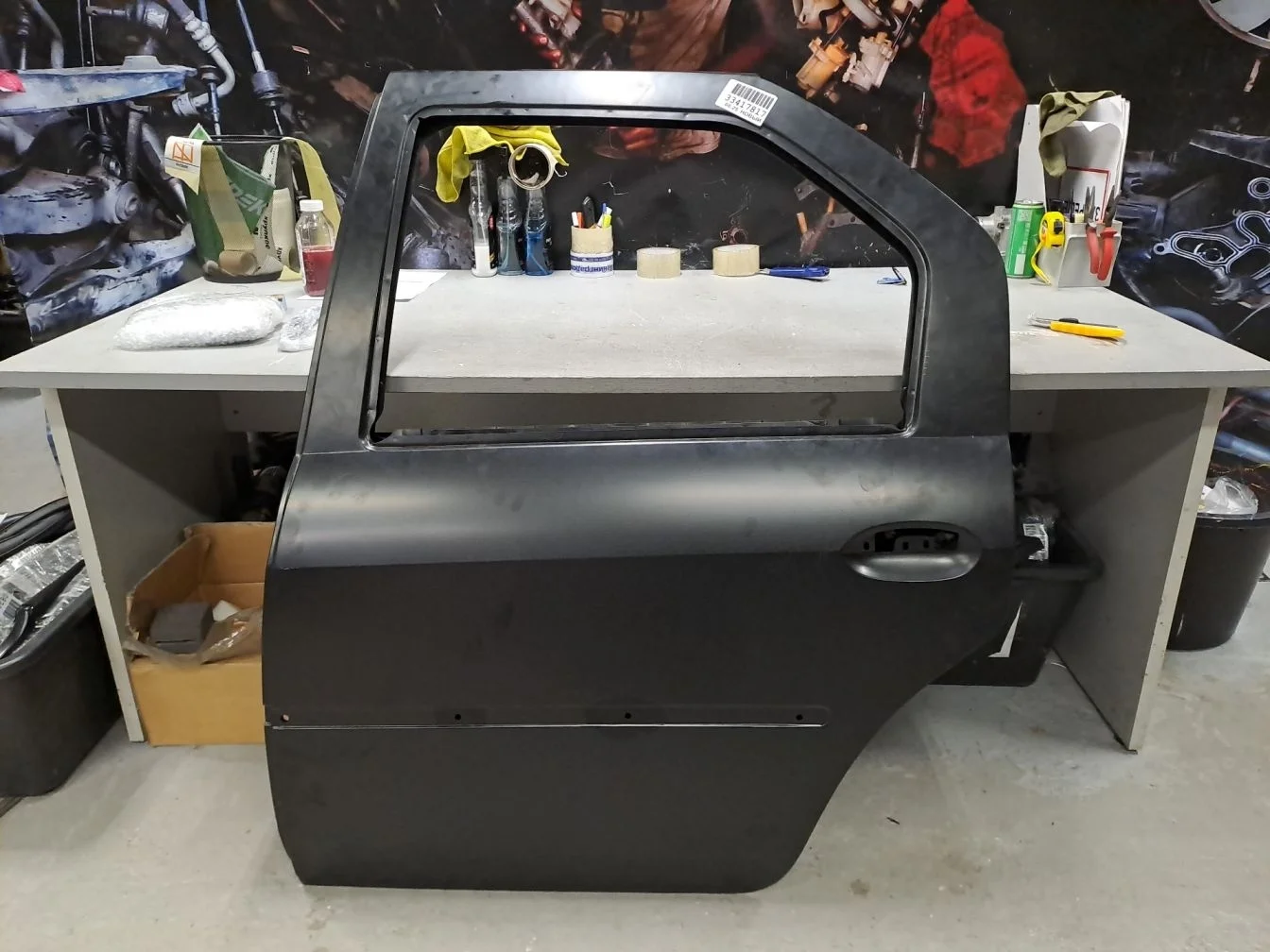 Дверь левая задняя для Renault Logan 2005-2014