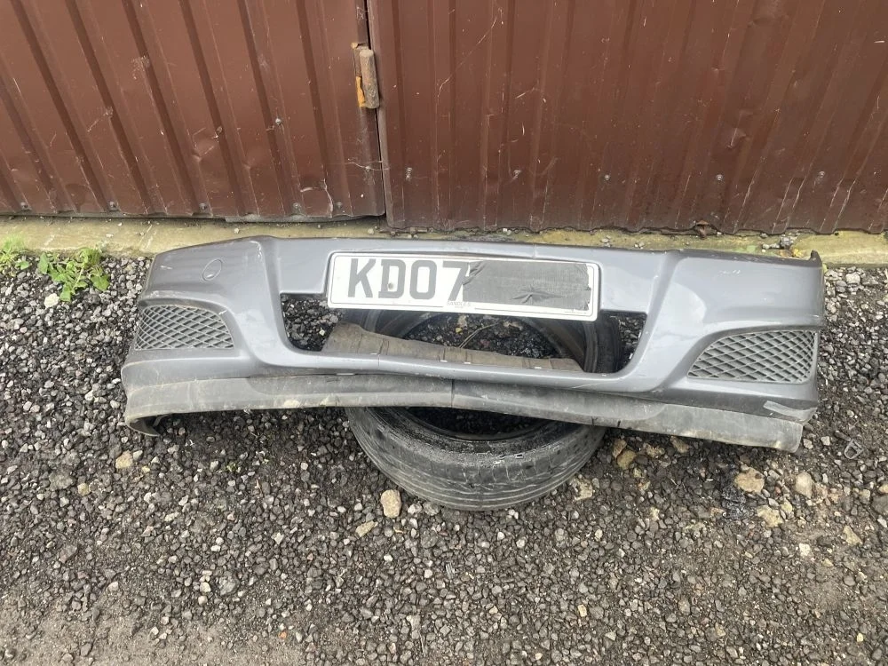 бампер передний opel astra H рестаил