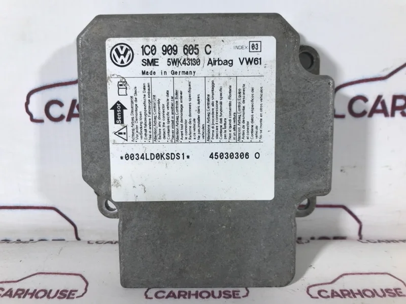 Блок управления аирбаг Volkswagen Passat B5+ 1.8T