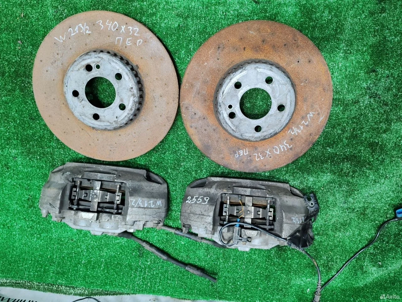 Тормоза передние amg пак mercedes w205 w213 342*32