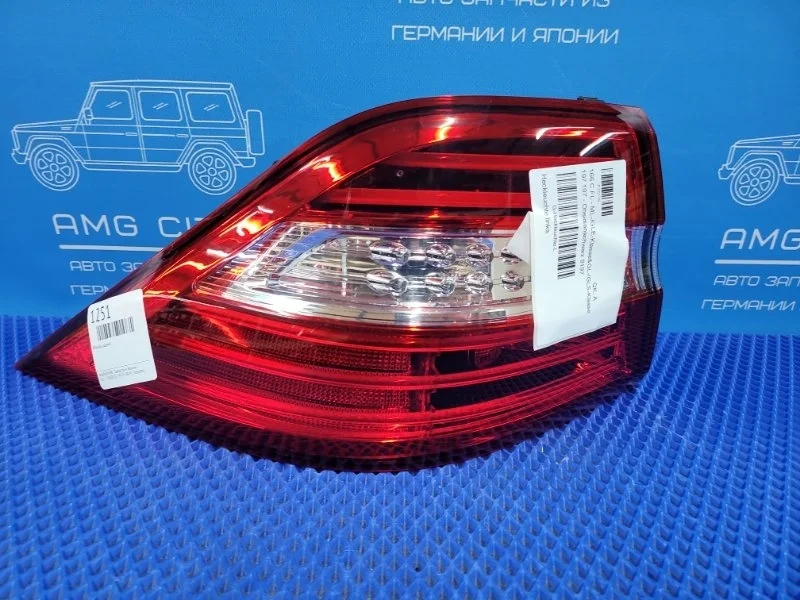 Фонарь задний Mercedes-Benz M-Class 2015 A1669063301 W166 M276821, задний левый