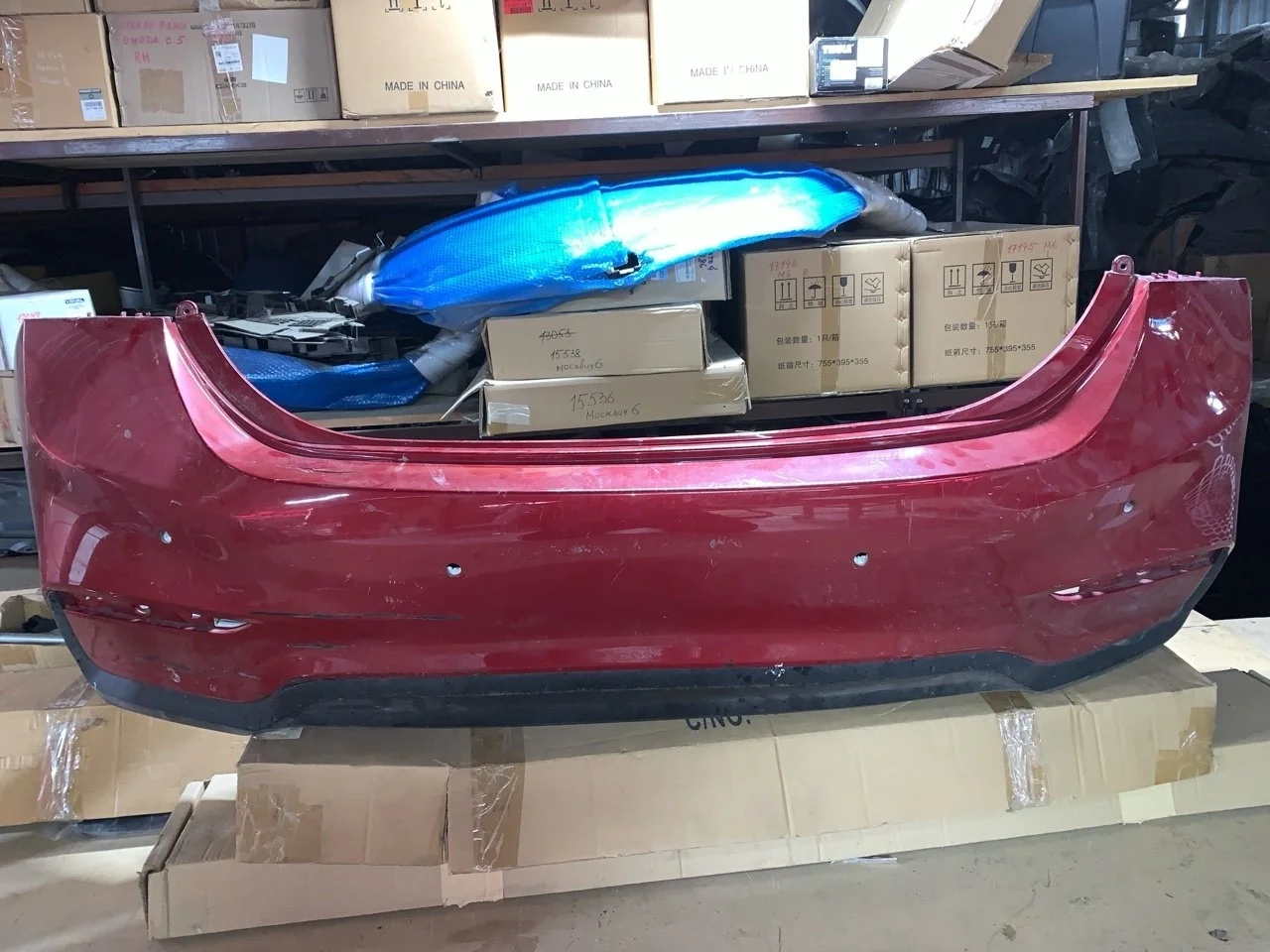 Бампер Hyundai Solaris 86611H5000, задний