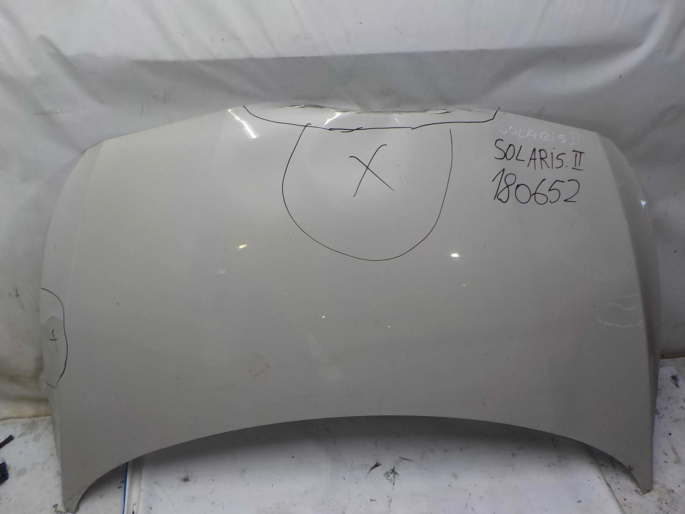 Капот Hyundai Solaris I рестайлинг (2014—2017)