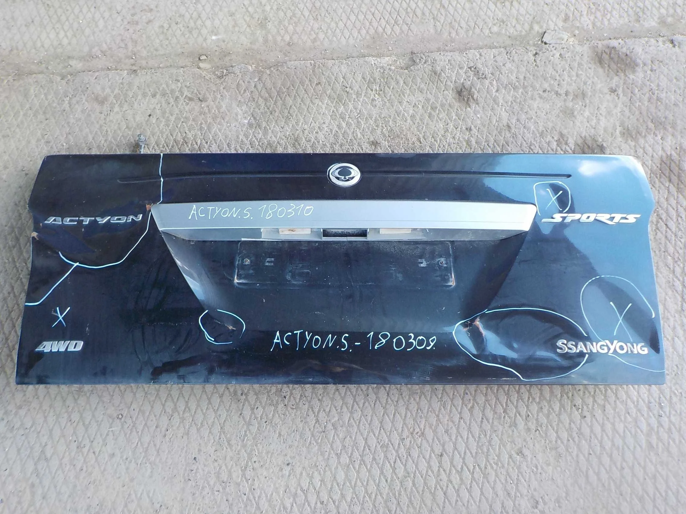 Крышка багажника SsangYong Actyon Sports I (2006—2012)