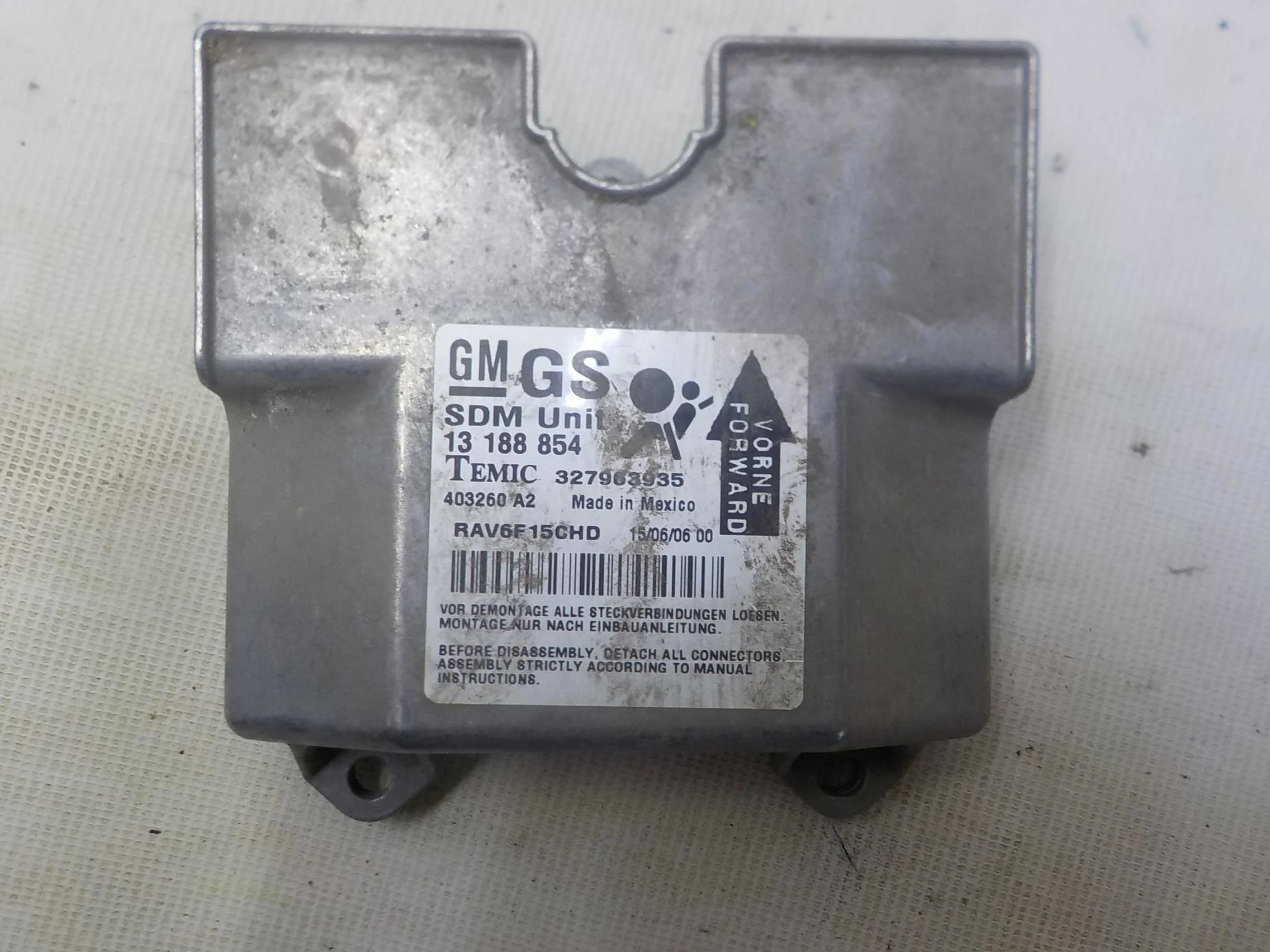 блок air bag Opel Astra H (2004—2007)