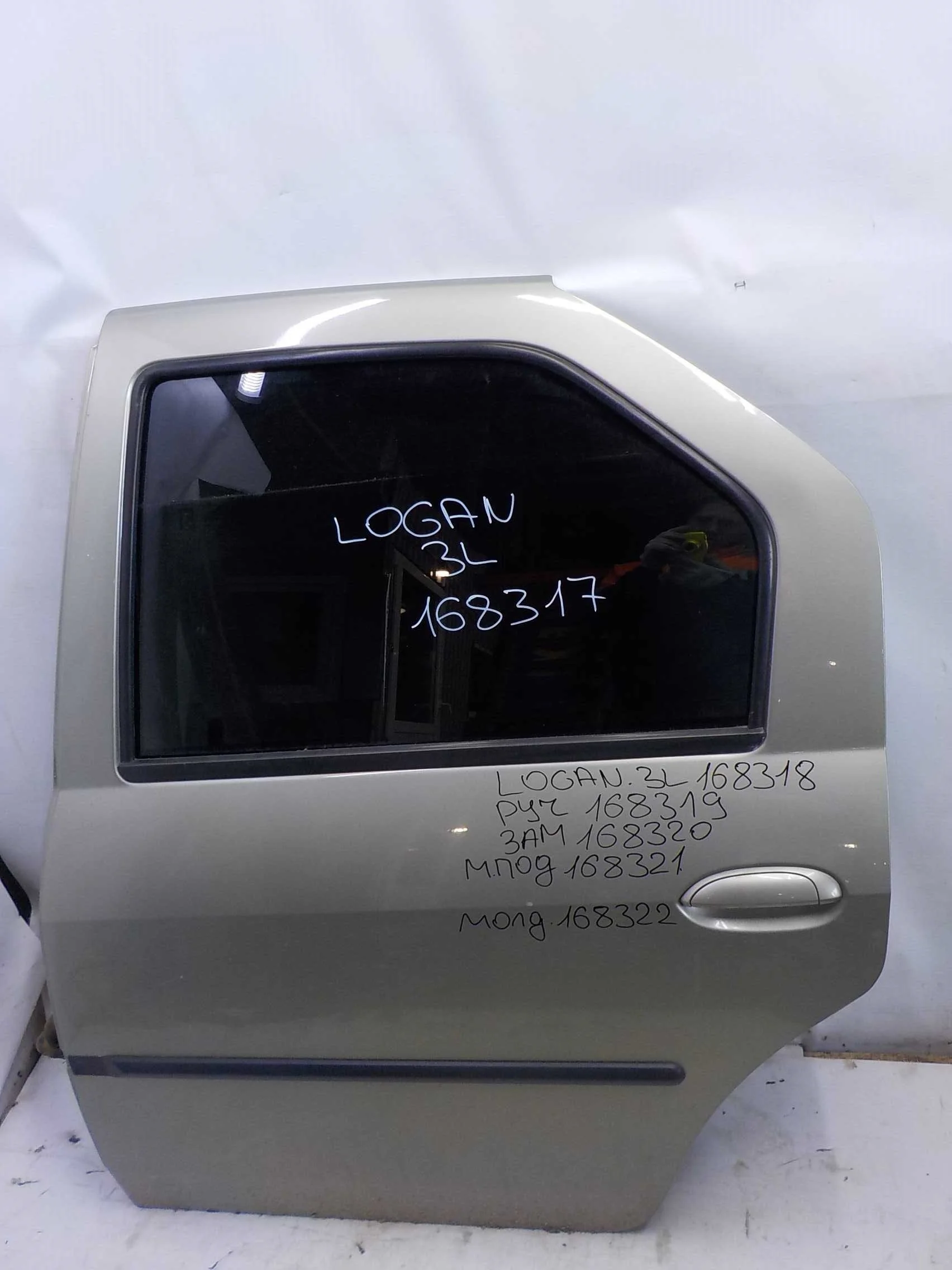 стекло Renault Logan I рестайлинг (2009—2015) Зад Лево