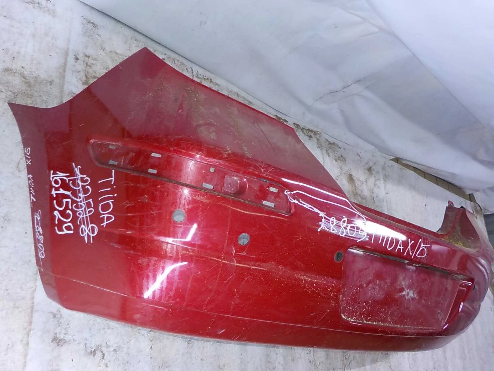 Бампер Nissan Tiida C11 рестайлинг (2010—2013) Зад