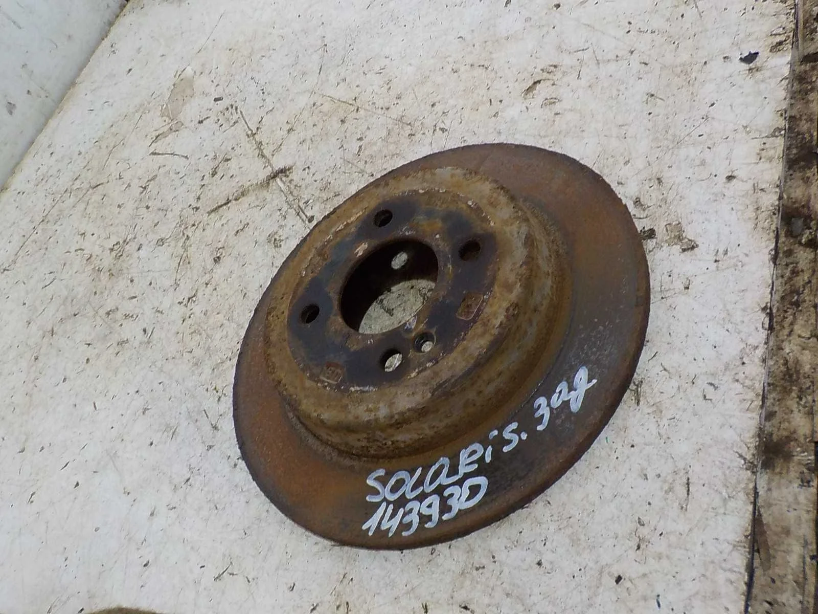 тормозной диск Kia Rio III рестайлинг (2015—2017) Зад