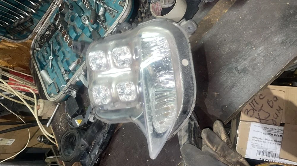 фара противотуманная LED левая kia ceed 2 JD GT