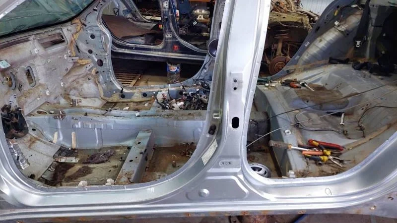 Порог со стойкой левый Mitsubishi Lancer X (CX, CY)  2007>